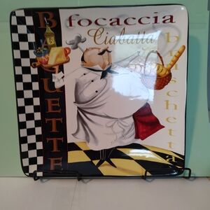 Certified International Chef Themed Serving Plate